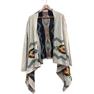 California Gypsy Womens Open Front Cardigan Sweater M